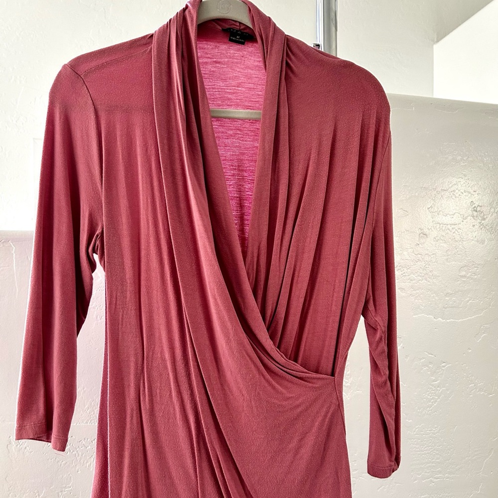 IMAN pink / mauve long sleeve top - Size Medium